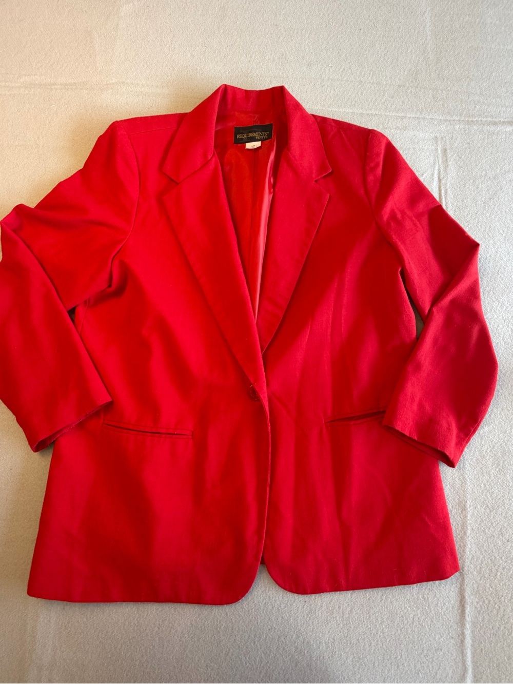 Requirements Bright Red Women's Blazer 14